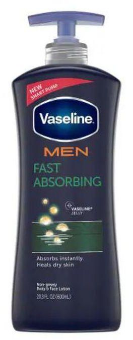Vaseline Men Fast Absorbing Face And Body Lotion 600ml