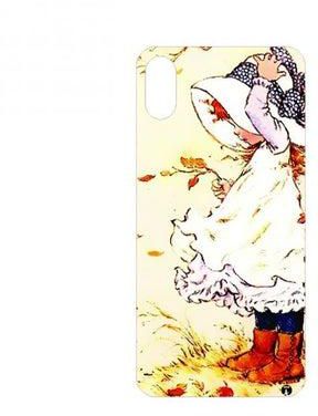 Printed Back Phone Sticker For Iphone X Little Girl In The Fall