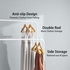 Tiba Metal Clothes Rack Duble Stand Coat Hanger 110×40×150 Cm- White