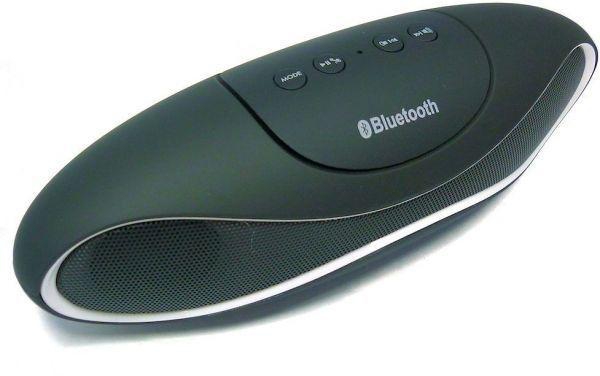 Bluetooth Speaker Wireless Speaker with FM Radio SD Line In AUX  Mic black color