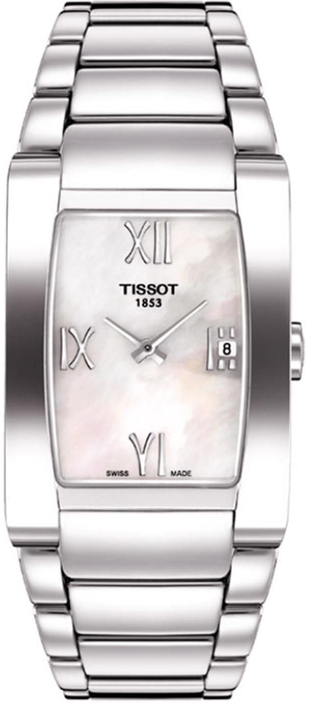 Tissot Women's T Lady Generosi T Mother Of Pearl Dial Silver Stainless Steel Analog Quartz Watch