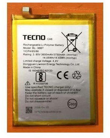 Tecno Camon X Pro CA8 Lithium Phone Battery-BL-36BT