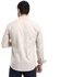 Andora Solid Cotton Full Sleeves Casual Shirt - Dark Beige