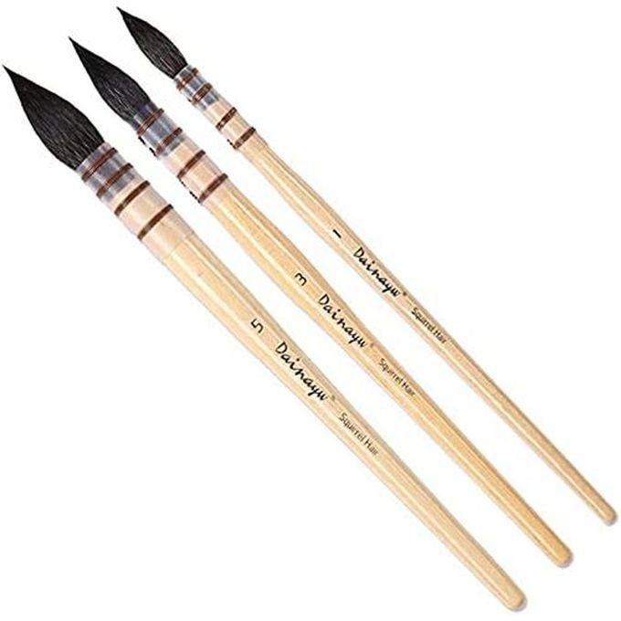 Painting Brush Set, Professional Wolf Head, Paint Brush Set With Detailed Nylon Paint Drawing Drawing (6 Piece)