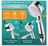 Shower Head Water Saving Shower Head with Pressure Increase 4 Jet Settings, Universal Large Energy Shower Head Temperature Display One Button Pause Switch