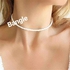 Fashion Choker Beads Necklace White