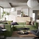 JÄTTEBO Mod crnr sofa 2,5-seat w chaise lng, Right/Samsala dark yellow-green - IKEA