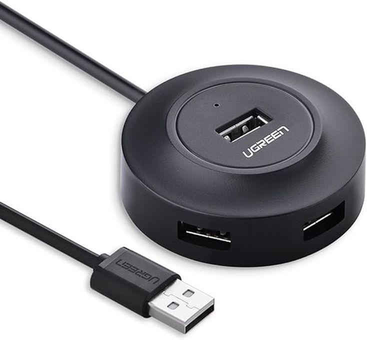 Ugreen USB 2.0 Hub 4 Ports 1m (Black)