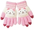 Women's Cute Cotton Yarn Multi Color Gloves Model C705K