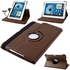 Generic 360 Rotating Case Cover For Samsung Galaxy Note 10.1 Note N8000 - Brown