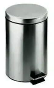 5 Liter Stainless Steel Pedal Waste Bin For Home & Office