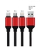 No Brand 3 In 1 USB Multi Charger Data Cable For Type-C & Micro & Iphone -1.5M