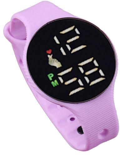 Generic Electronic Wrist Watch LED Water Resistant Light Purple
