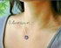 O Accessories Necklace Chain Silver Metal Blue Eye Charm