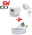IPhone 5W Charger + Charging Cable From (USB) To (iPhone)