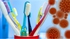 عدد 4 قطع - فرشاة أسنان صحية لنظافة وتبيض الأسنان