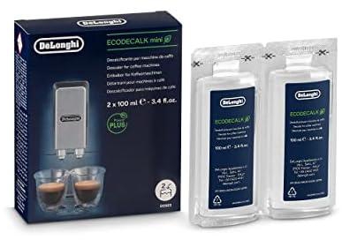De'Longhi EcoDecalk Descaler, Eco-Friendly Universal Descaling Solution for Coffee & Espresso Machines, 2-Pack 100ml*2 (1 use per pack)