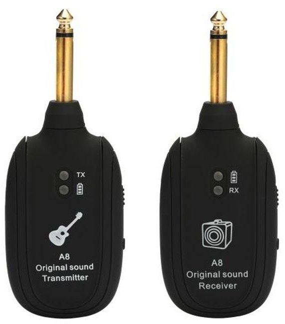 A8 UHF Wireless Guitar Transmitter Receiver Set 730mhz 50M
