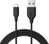 Anker PowerLine USB-C to USB 3.0 Cable 1.8m 6ft with 56k Ohm Pull-up Resistor for USB Type-C Devices