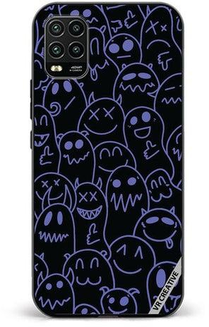 Protective Case Cover For Xiaomi Mi 10 Lite 5G Halloween Design Multicolour
