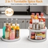 Two-tier Spice Rack That Rotates 360 Degrees