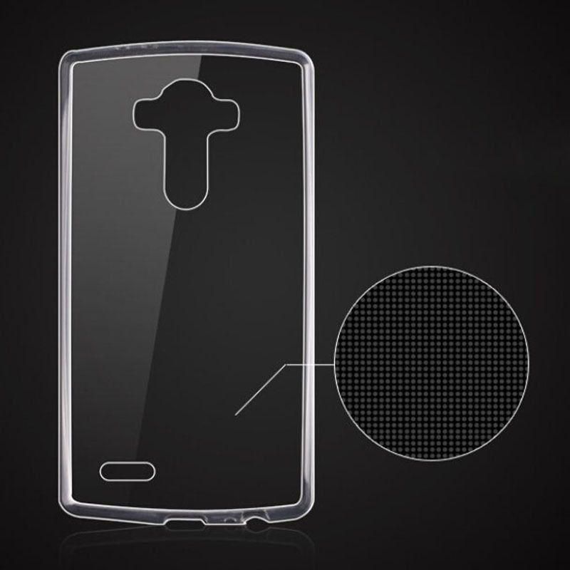 Dotted Thin TPU Case / Cover with Screen Protector for LG G4- Clear