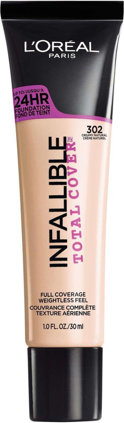 L'Oreal Paris Infallible Total Cover Foundation, Creamy Natural