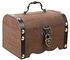 Vosarea Wooden Treasure Box Retro Vintage Storage Box with Lock Box Kids Treasure Box for Jewelry Collection