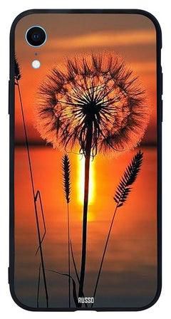 Skin Case Cover -for Apple iPhone XR Sunset Behind Flower Sunset Behind Flower