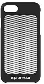 Promate Cover Case, Ultra-Light Protective Snap-On Case with CoolGrid Mesh, Steel-i7 Black