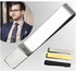 Yabin Men's Business Security Simple LOGO Lettering Stainless Steel Tie Tie Clip