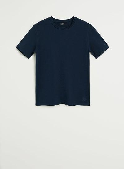 Stretch Solid Short Sleeve T-Shirt Navy