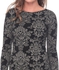 Boohoo AZZ20244 Fiona Printed Midi Dress for Women - Black, 12 UK