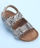 Pine Kids Sandals with Velcro Closure - Silver