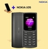 Nokia New 105 Dual Sim - Mobile Phone - Charcoal +Free Mobile Holder