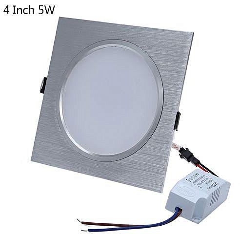 Generic Square 4 Inch 5W LED Panel Light Ceiling Downlight 4 INCH - 5W - Silver