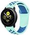 Strap Band Silicone Sport 22MM For Samsung galaxy watch 3 45mm /watch 46mm/Gear S3/Huawei watch GT2E/GT (42mm,46mm)/GT2 Pro/GT2 46MM/honor Magic Watch2 46mm/Amazfit GTR 47mm/GTR 2/2e (Turquoise&Blue)