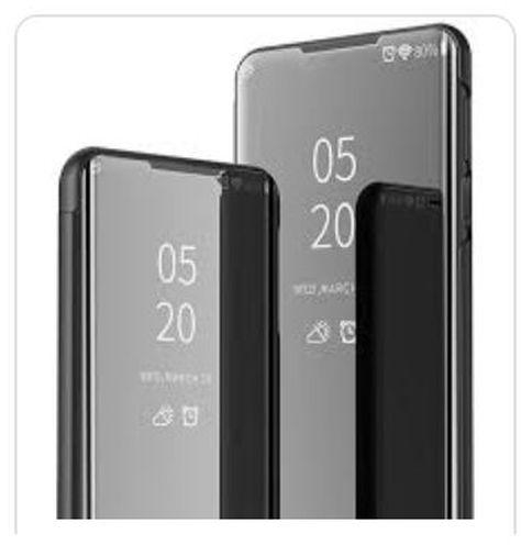 Samsung Note 10 Lite Flip Stand Clear View Case - Black