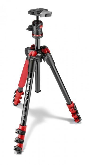 Manfrotto Befree Aluminum Red Tripod with Ball Head (MKBFRA4R-BH)