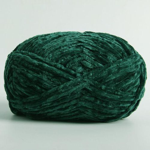 Generic 100g / 1PC Chenille Velvet Yarn Knitting Wool Thick Warm Crochet Knitting Yarns Cotton Baby Wool DIY Hand-Knitted Sweater
