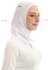 Doe Doe Dri-Fit perforated breathble Hijab Headband- White