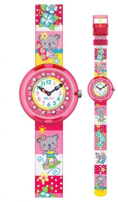 Flik Flak ZFBNP053 Textile Watch - For Kids - Pink