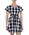 Casual Dress 977 For Women-Black White X Large
