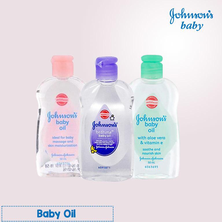 Original Johnsons Baby Oil Reguler | Alo Vera | Bedtime 50ml