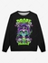 Gothic Skull Letters 3D Print Crew Neck Sweatshirt For Men - 8xl