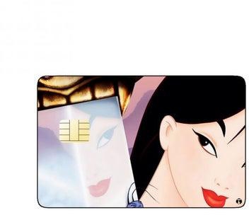 PRINTED BANK CARD STICKER Animation Mulan By Disney