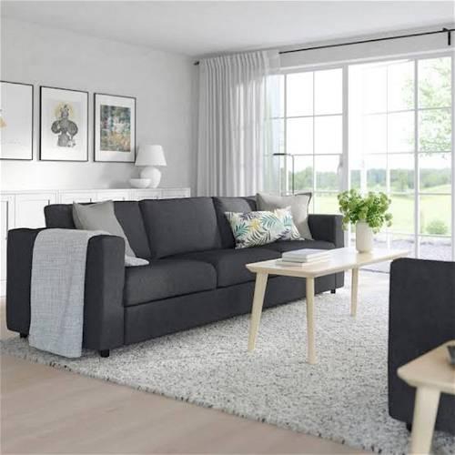 Sofa, 220 cm, Dark Grey - A8