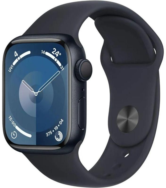 Apple Watch Series 9 GPS 45mm Midnight Aluminium Case with Midnight Sport Band M/L MR9A3QA/A