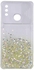 SAMSUNG GALAXY A10S - Camera Slider Clear Back Cover With Sequin