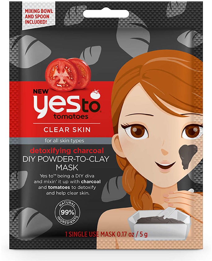 yes to Tomatoes Detoxifying Charcoal DIY Powder-to-Clay Mask 5g